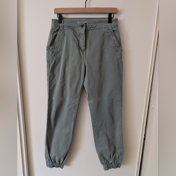 Boden Womens 4 Khaki Jogger Pants Green Casual Preppy Classic Neutral Minimalist - Picture 1 of 8